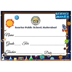 School Science Award 5 x 7 Inches